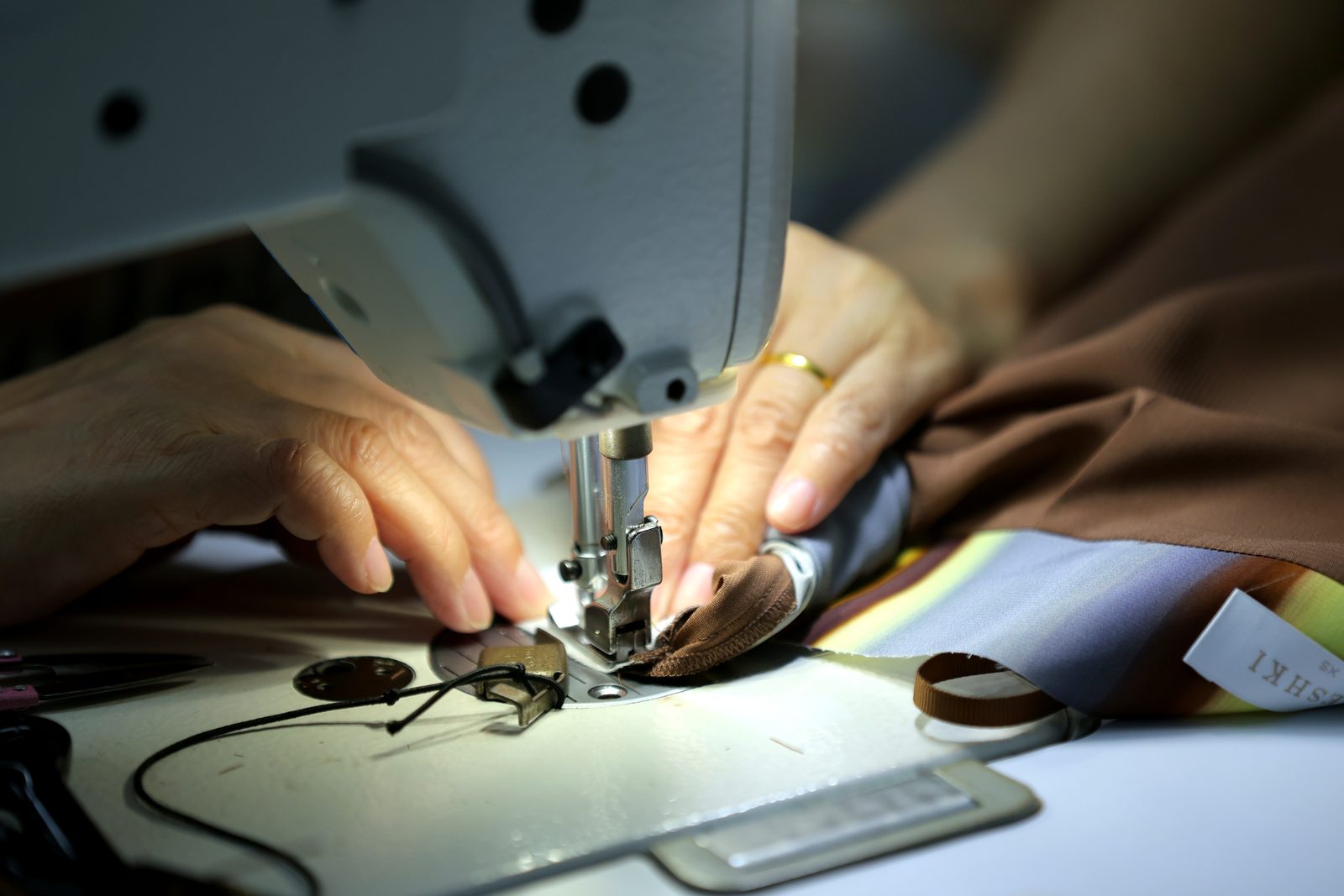 Fabric cutting process