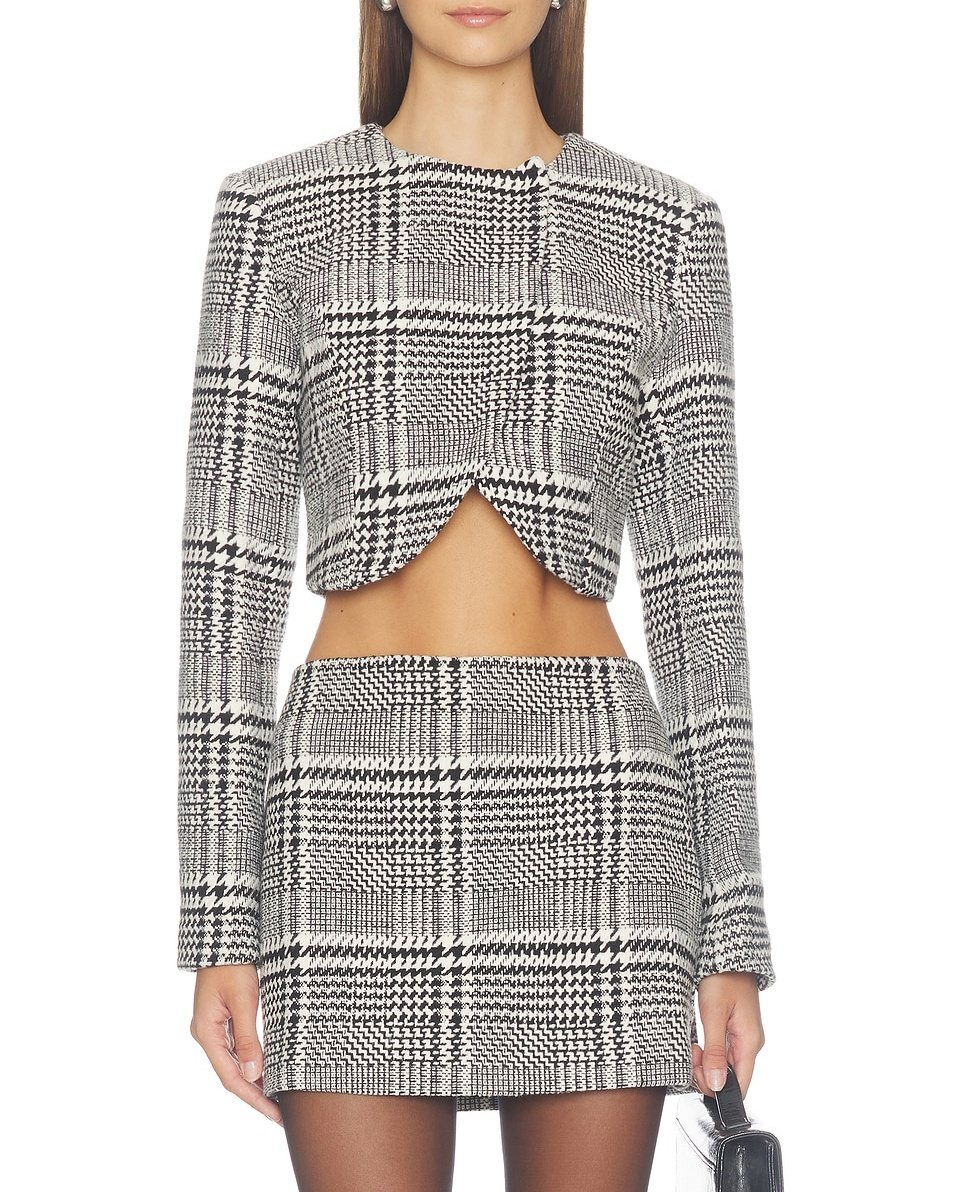 Tweed jacket and skirt set