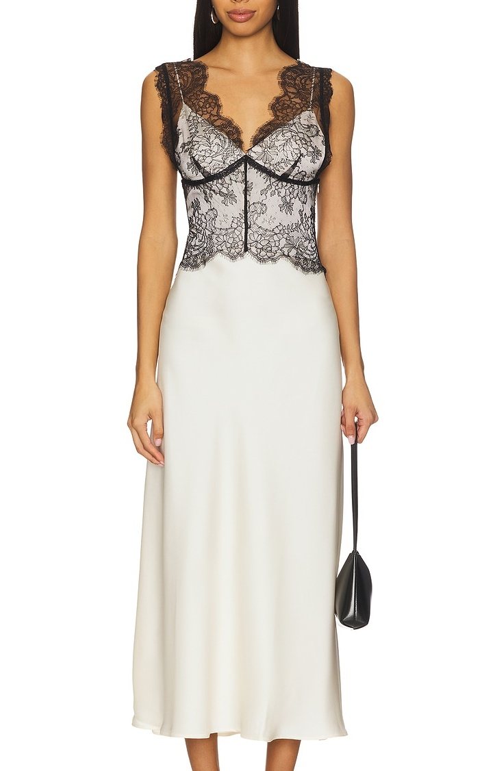 Lace cami and slip set
